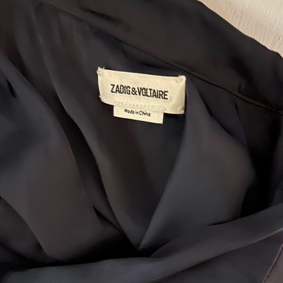 Zadig and Voltaire midnight navy blouse. - Picture 10 of 11